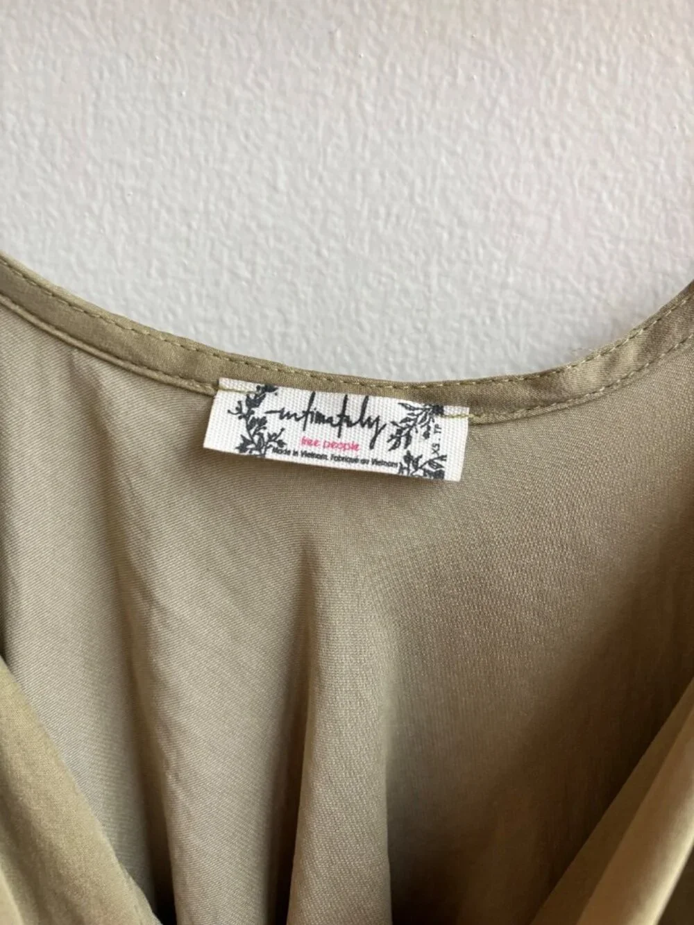 Intimately Free People Day To Night Convertible Slip Dress Olive Green | Size XS
